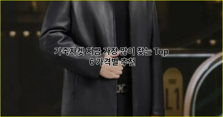 가죽자켓 지금 가장 많이 찾는 Top 6 가격별 추천