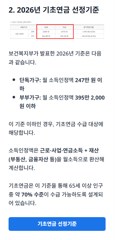 기초연금 안내 가이드